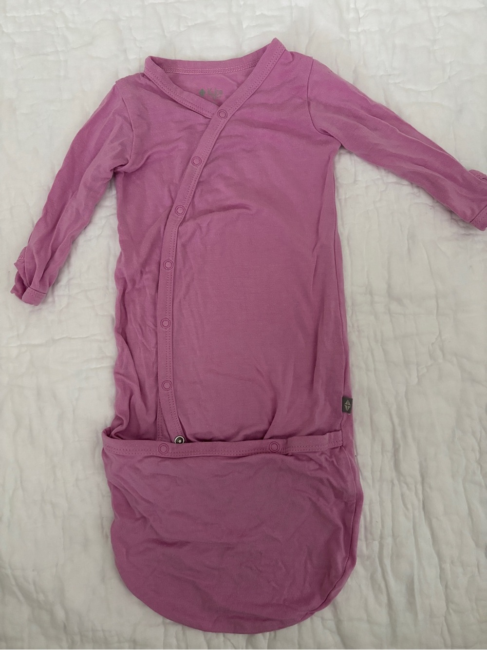 Kyte BABY Bubblegum Long-Sleeve Sleep Sack with Snap Front